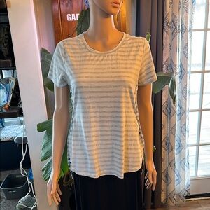 Striped Mint & Brown Women's Top